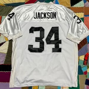 Oakland Raiders Bo Jackson #34 Football NFL Mitchell & Ness Jersey Size 54